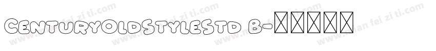 Century0ldStyleStd B字体转换